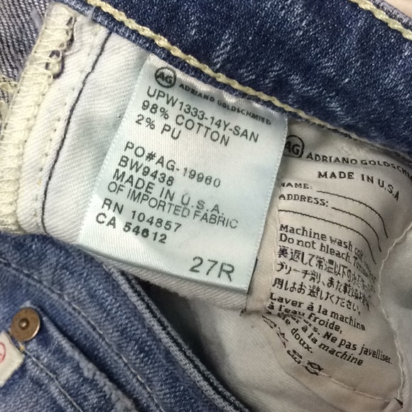 AG Stilt Roll-up cigarette medium wash denim jean - Picture 8 of 8